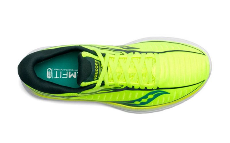 Saucony Kinvara 10 fluor yellow - With 