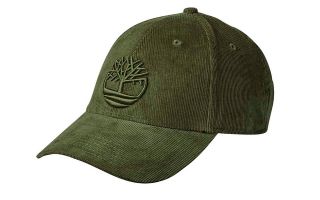 Timberland GORRA CORDUROY BASEBALL VERDE