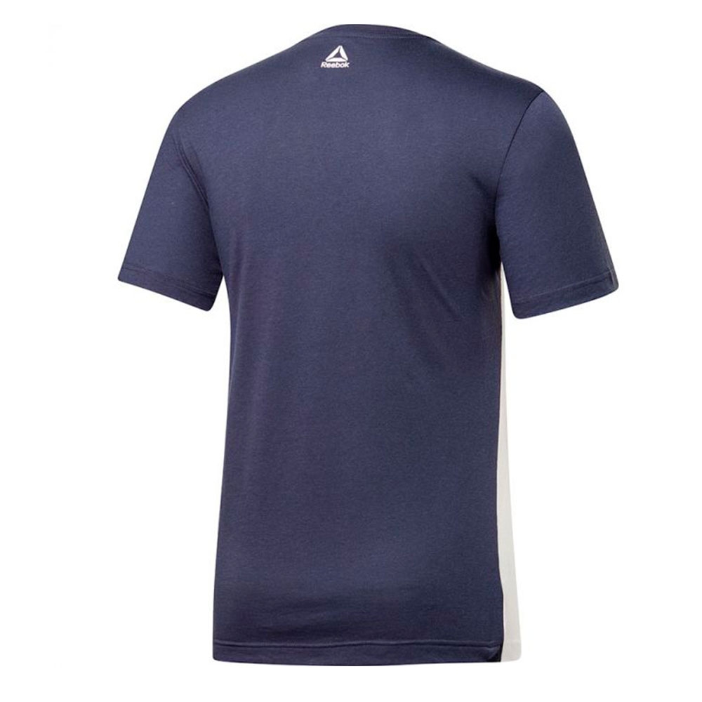 Reebok Camiseta Te Bl Ss Azul Marino Blanco - Farbe: Eu LGröße: HERREN- Erzeugniscode: 4062049844546