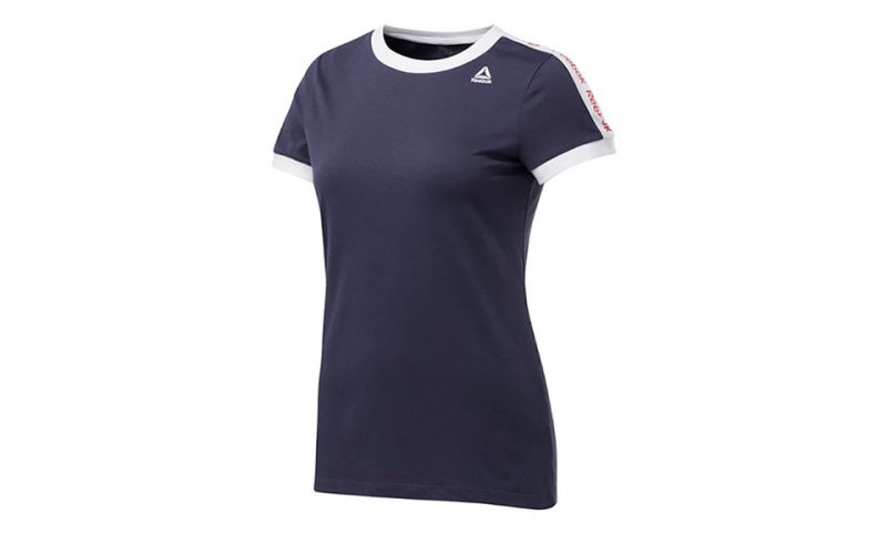 T-shirt Training Essentials Linear Logo Bleu Femme