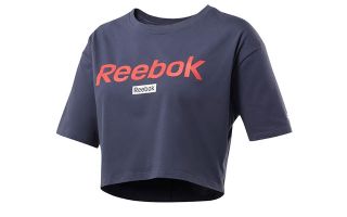 CAMISETA TRAINING ESSENTIALS LINEAR AZUL MARINO MUJER