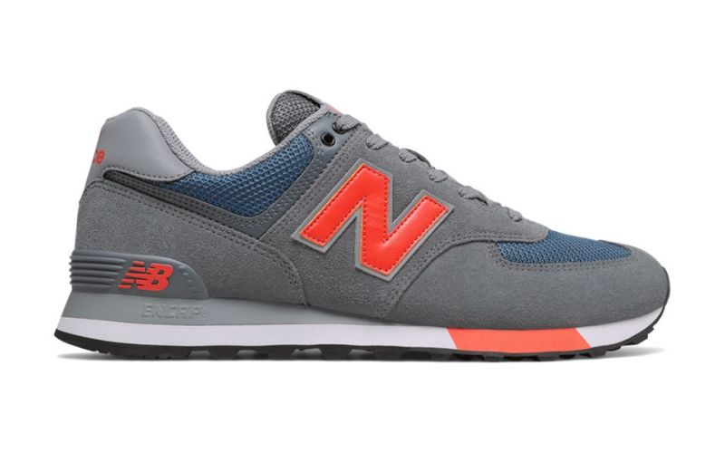 New Balance ML574 Gris Naranja - Excelente Durabilidad