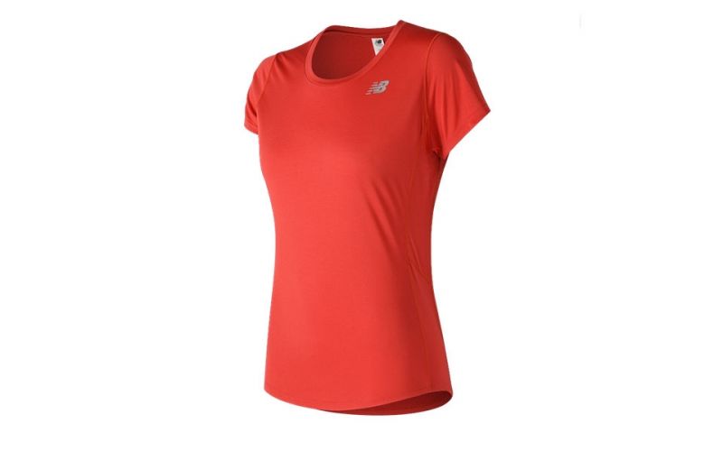 New Balance Camiseta Accelerate Rojo Mujer - Farbe: Eu MGröße: DAMEN- Erzeugniscode: 798248188771