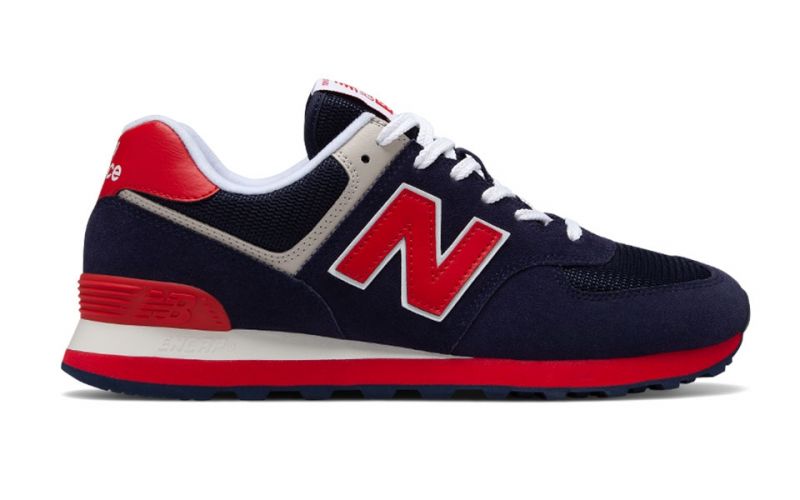 New balance 574 top azul y rojo
