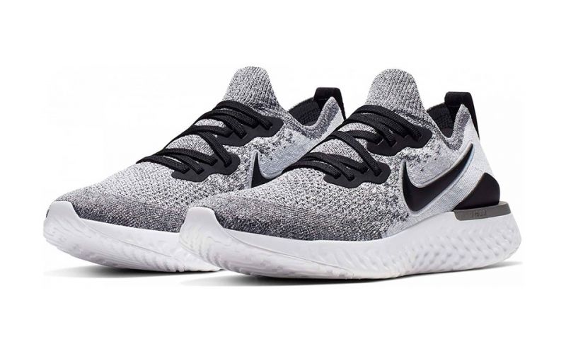 Epic React Flyknit 2 gris negro mujer -