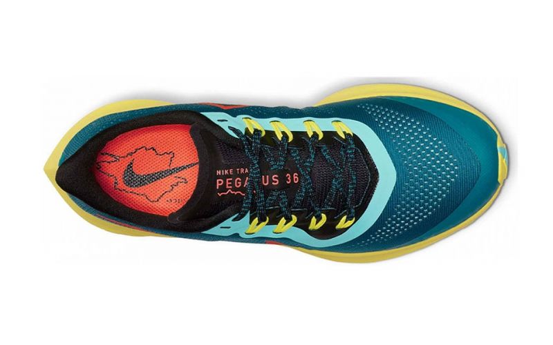 efectivo acceso Pocos Nike Air Zoom Pegasus 36 trail azul amarillo mujer -