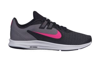 NIKE DOWNSHIFTER 9 NEGRO GRIS FUSCIA MUJER AQ7486 002
