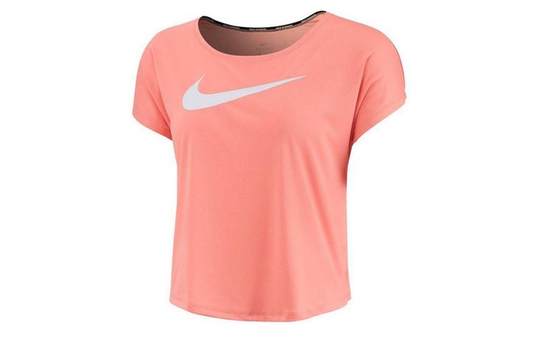 Nike Camiseta Swoosh Run Rosa Mujer - Farbe: Eu MGröße: DAMEN- Erzeugniscode: 193147103281