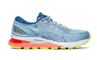ASICS GEL NINBUS 21 AZUL BLANCO MUJER 1012A156 402
