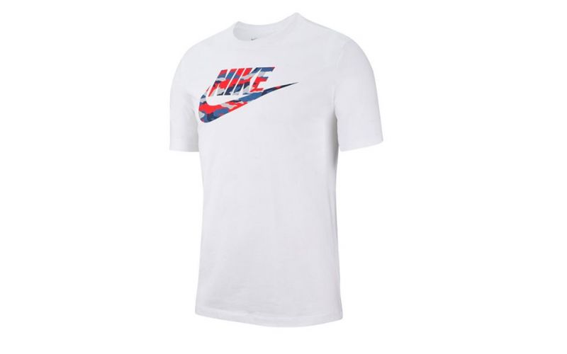 Nike Camiseta Camo 2 Blanco Gris - Farbe: Eu MGröße: HERREN- Erzeugniscode: 193147885903