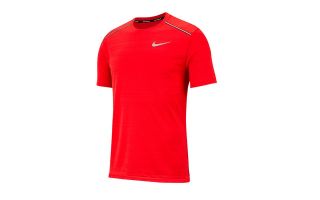 NIKE T-SHIRT DRI-FIT MILER ROUGE