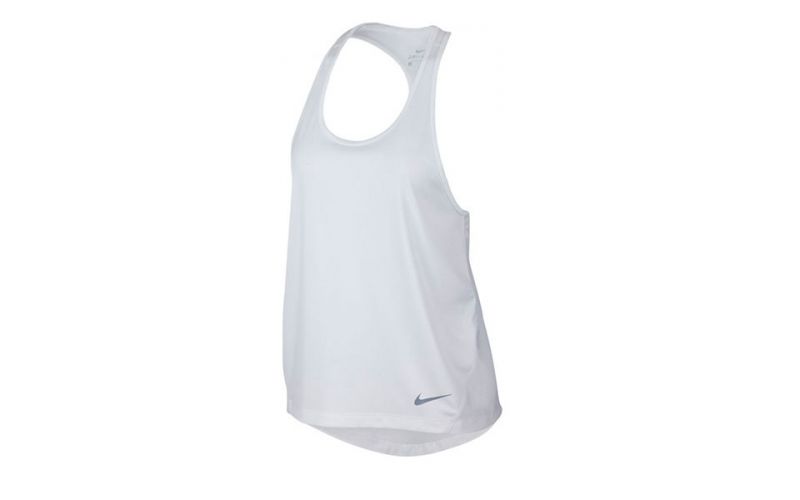 Nike Camiseta Miler Tank Racer Blanco Mujer - Farbe: Eu MGröße: DAMEN- Erzeugniscode: 888408959317