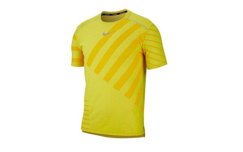 Nike Camiseta Tech Knit Cool Ss Nv Amarillo Flúor - Farbe: Eu LGröße: HERREN- Erzeugniscode: 193146067478