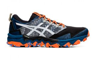 ASICS GEL-FUJITRABUCO 8 AZUL NARANJA 1011A668-400