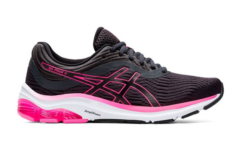 Asics Gel Pulse 11 negro rosa mujer - Lengüeta acolchada