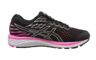 ASICS GEL CUMULUS 21 NEGRO MORADO MUJER 1012A468-004
