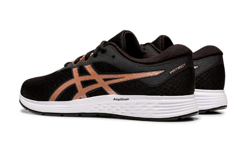 bosquejo valores seguro Asics Patriots 11 mujer negro coral - Amortiguación ligera