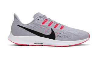 Palacio de los niños T fórmula Nike Air zoom Pegasus 36 gris rojo - Reactiva, dinámica y suave