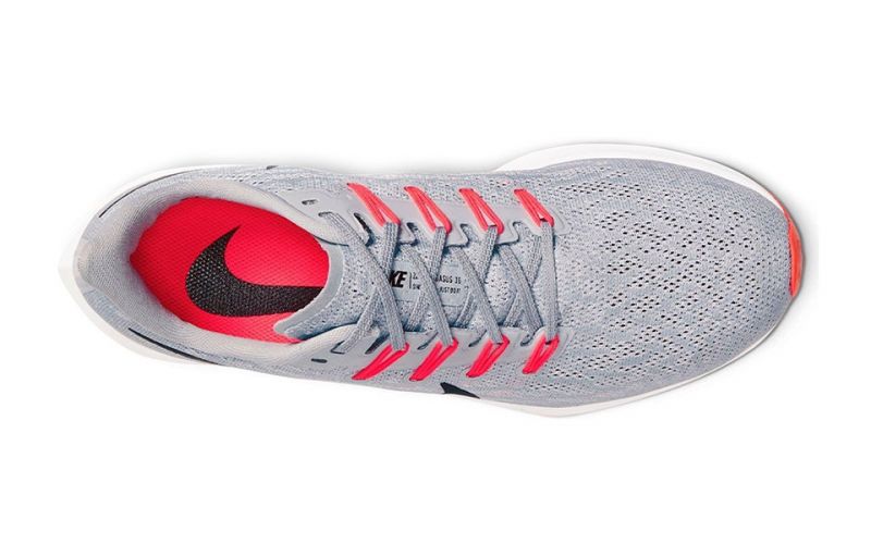 Nike Air zoom Pegasus 36 gris rojo - dinámica y suave