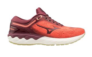 MIZUNO WAVE SKYRISE MUJER GRANATE NARANJA J1GD2009 69