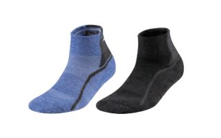 MIZUNO CALCETINES ACT TRAIN MID 2PARES AZUL NEGRO