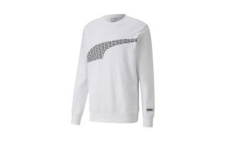 Puma SUDADERA AVENIR GRAPHIC BLANCO