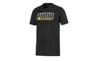 PUMA CAMISETA ATHLETICS BIG LOGO NEGRO DORADO