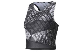 TOP CORTO BE BOLD ALL OVER PRINT NEGRO BLANCO MUJER
