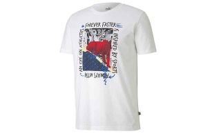 Puma CAMISETA PHOTO BLANCO