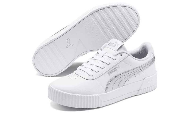 Puma Carina L silver white woman Strong and durable
