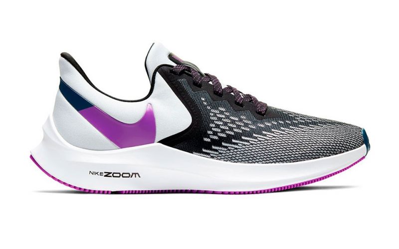 Nike Air Zoom Winflo 6 blanc violet femme - Confortable et resistante