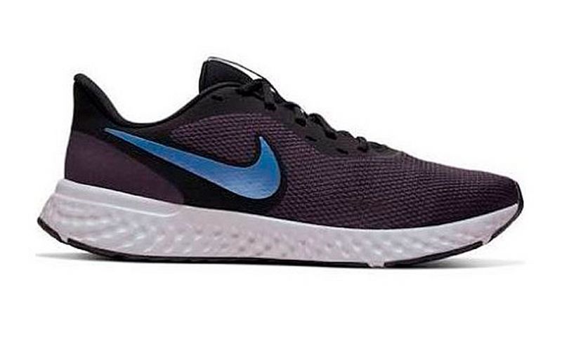 Nike Revolution 5 negro azul - Suave amortiguación