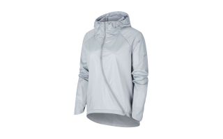 Nike CHAQUETA SHIELD GRIS MUJER