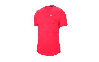 Nike T-SHIRT DRY CHALLENGER ROUGE