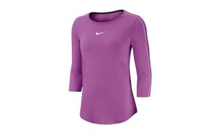 Nike CAMISETA COURT MORADO MUJER