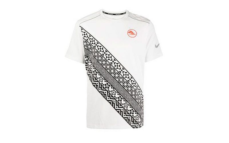 T-shirt Dri-fit Miler Blanc Noir