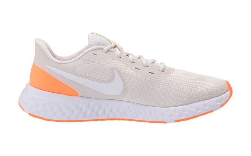 nike blancas con naranja