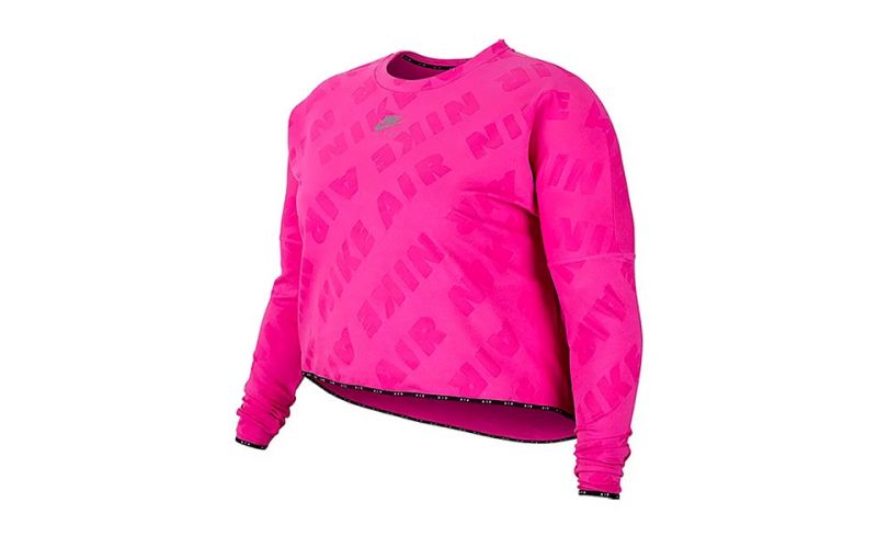 Sweat-shirt Air Sweat Curve Rose Femme