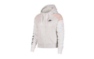 NIKE SUDADERA AIR BLANCO ROSA MUJER