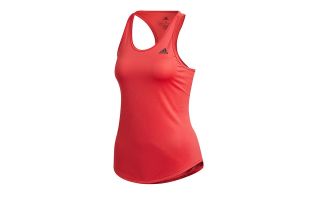 adidas CAMISETA OWN THE RUN 3 FRANJAS PB ROJO MUJER