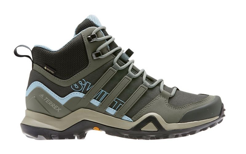 Terrex Swift R2 Mid Gtx Gris Negro Mujer Ef3358