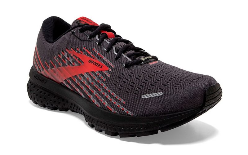Brooks Ghost 13 GTX Black Red - Durable