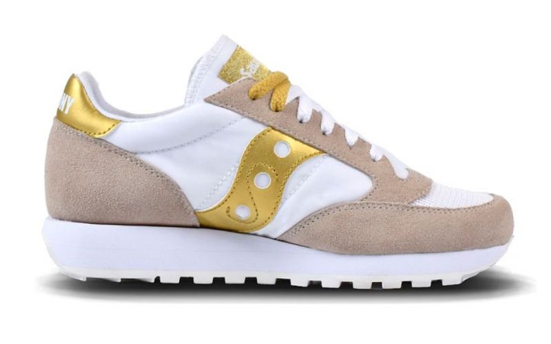 Saucony Jazz Original Vintage blanco gold mujer - Elegante diseño