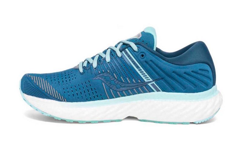 Saucony Triumph 17 azul blanc femme Traction
