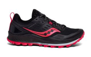 SAUCONY PEREGRINE 10 NEGRO ROJO MUJER S10556-20