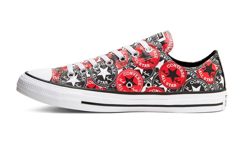 converse noir et rouge