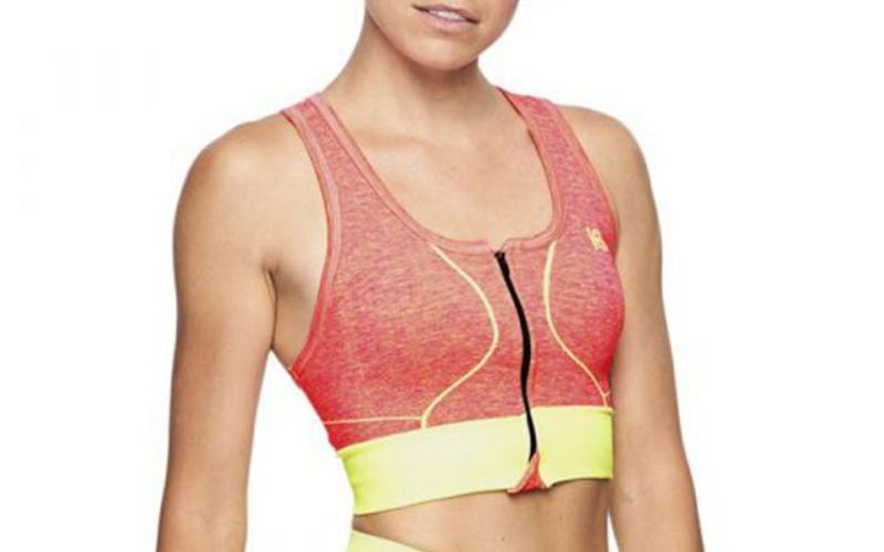 Soutien-gorge De Sport Flow Corail Jaune