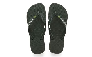 Havaianas TONGS BRASIL LOGO VERT OLIVE UNISEX