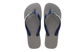 Havaianas HAVAIANAS BRAZIL FLIP-FLOPS LOGO GREY BLUE UNISEX