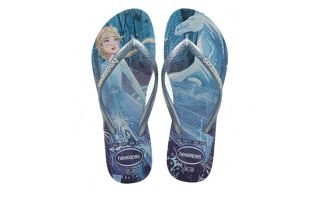 Havaianas TONGS SLIM LA REINE DES NEIGE BLANC FILLE